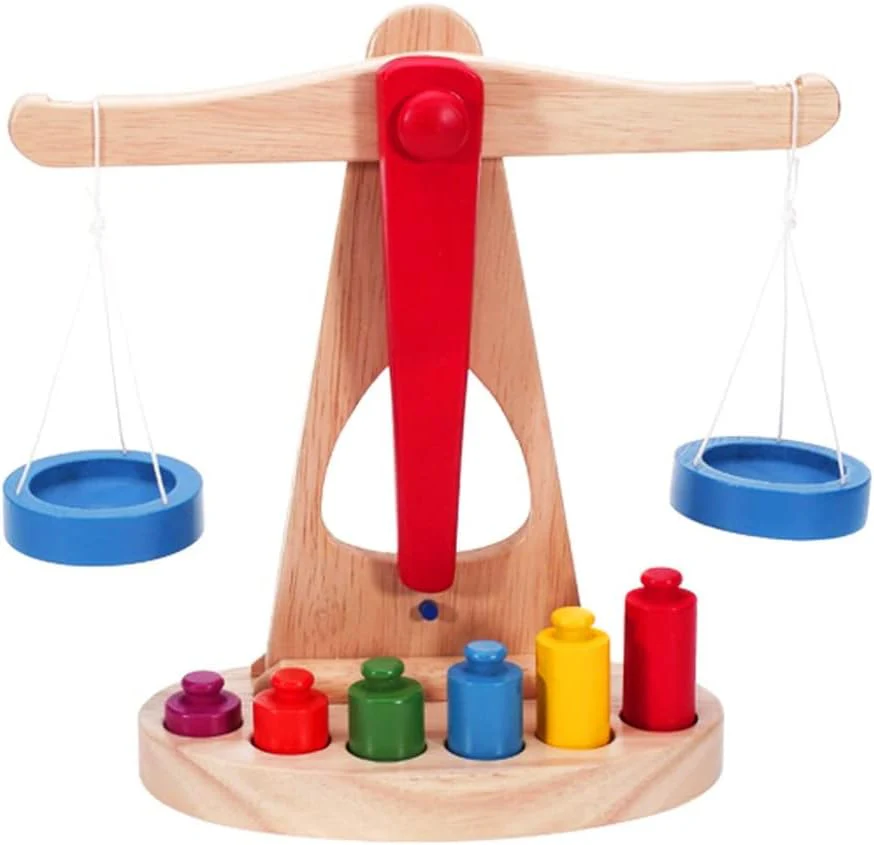 Wooden Balance Weighing Scale Toy for Kids - Image 4