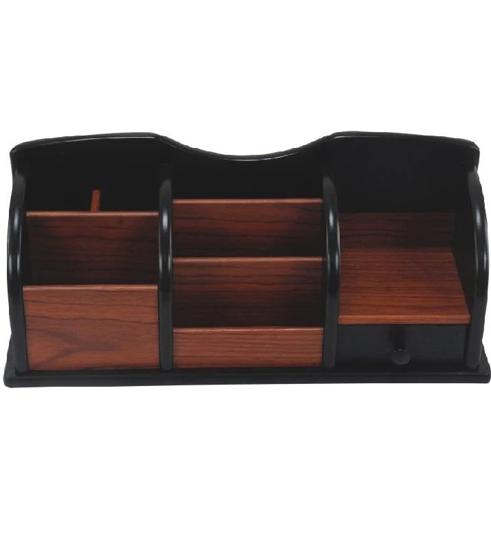 Wooden Desk Organizer Holder