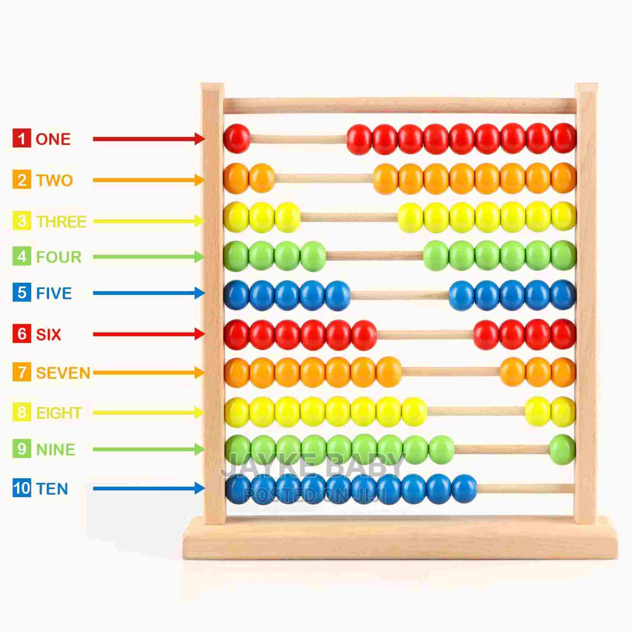 Wooden Educational Abacus Counting 100 Beads - Image 2