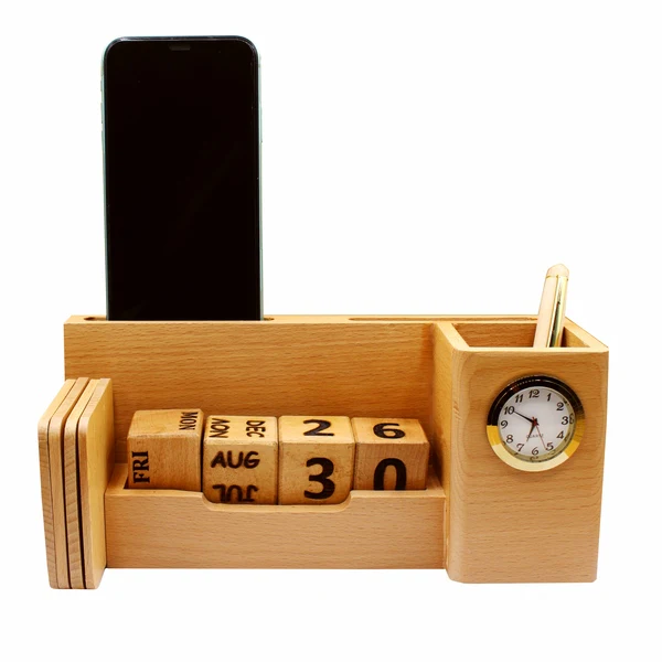 Wooden Pen Holder with XL Calendar Deal No.204 - Image 4