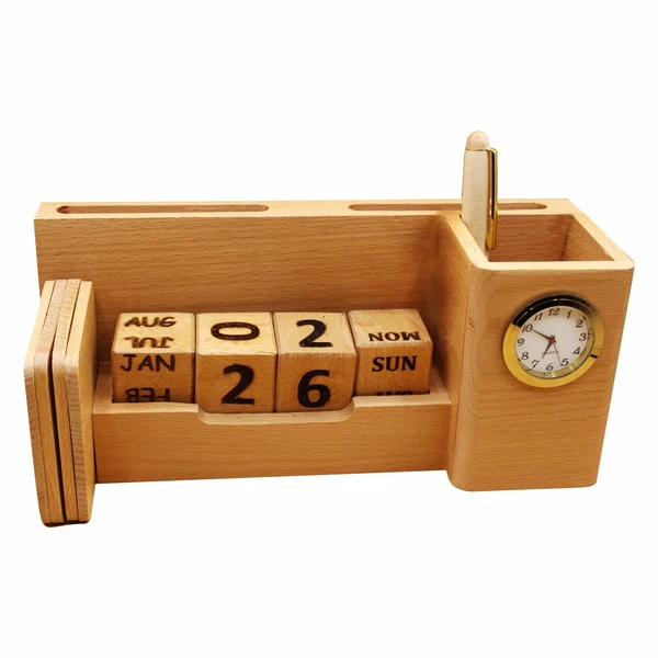 Wooden Pen Holder with XL Calendar Deal No.204 - Image 5
