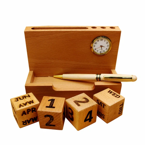 Wooden Pen Stand With Lc Calendar - Image 4