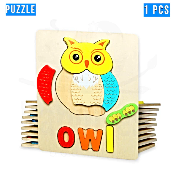 Wooden Toddler Puzzles for Kids Single Piece - Image 3