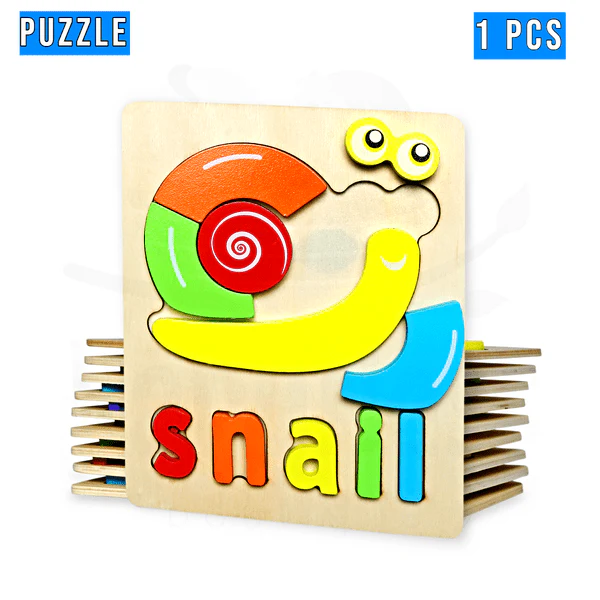 Wooden Toddler Puzzles for Kids Single Piece - Image 5