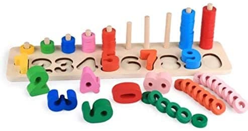 Wooden Toy Digital Logarithmic Plate #123 - Image 2