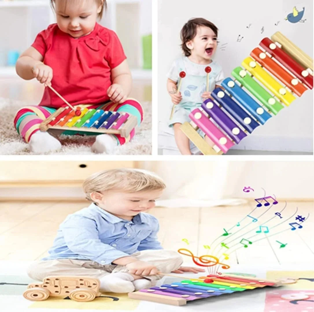 Wooden Xylophone with 8 Notes Musical Toy - Image 3